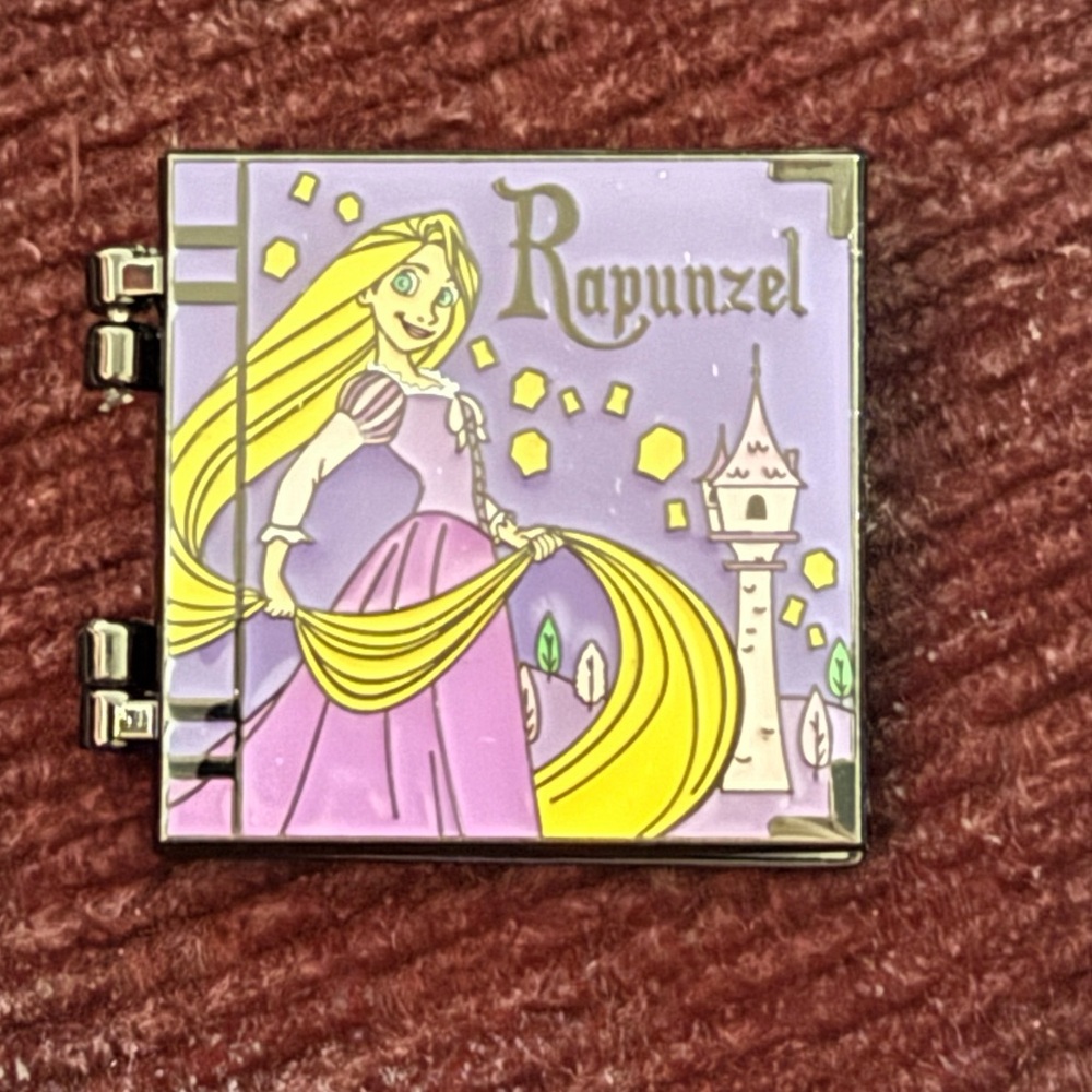 Disney Loungefly Princess Rapunzel Hinged Enamel Book Pin